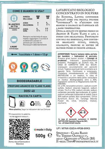 Ecolavì - lavabucato in polvere