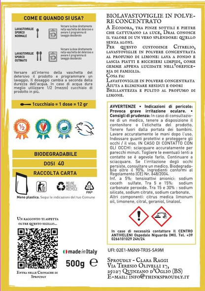 Citrelio - detersivo lavastoviglie in polvere