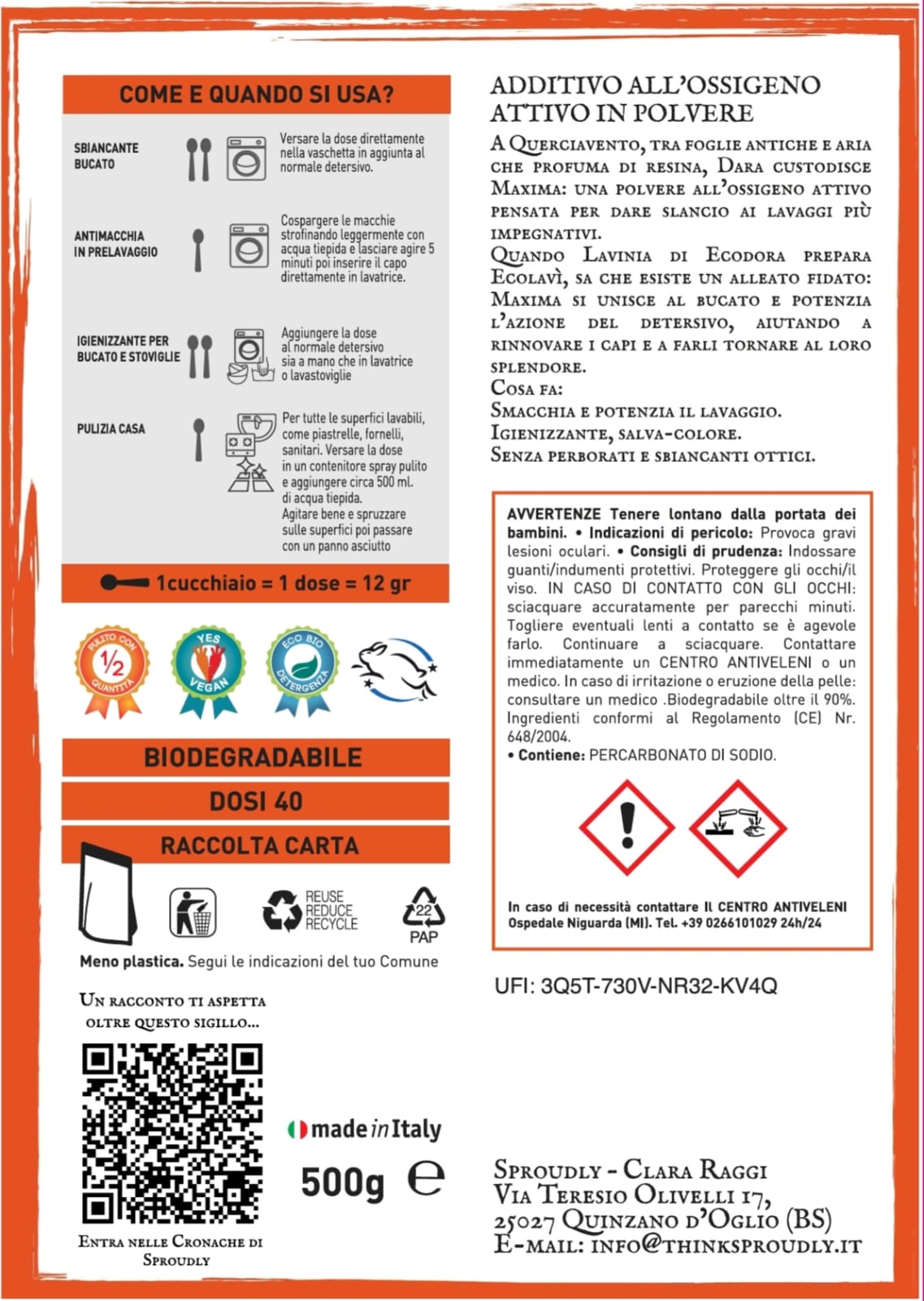 Maxima - additivo all'ossigeno attivo